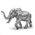 silver running elephant model