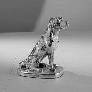 Silver Labrador ornament
