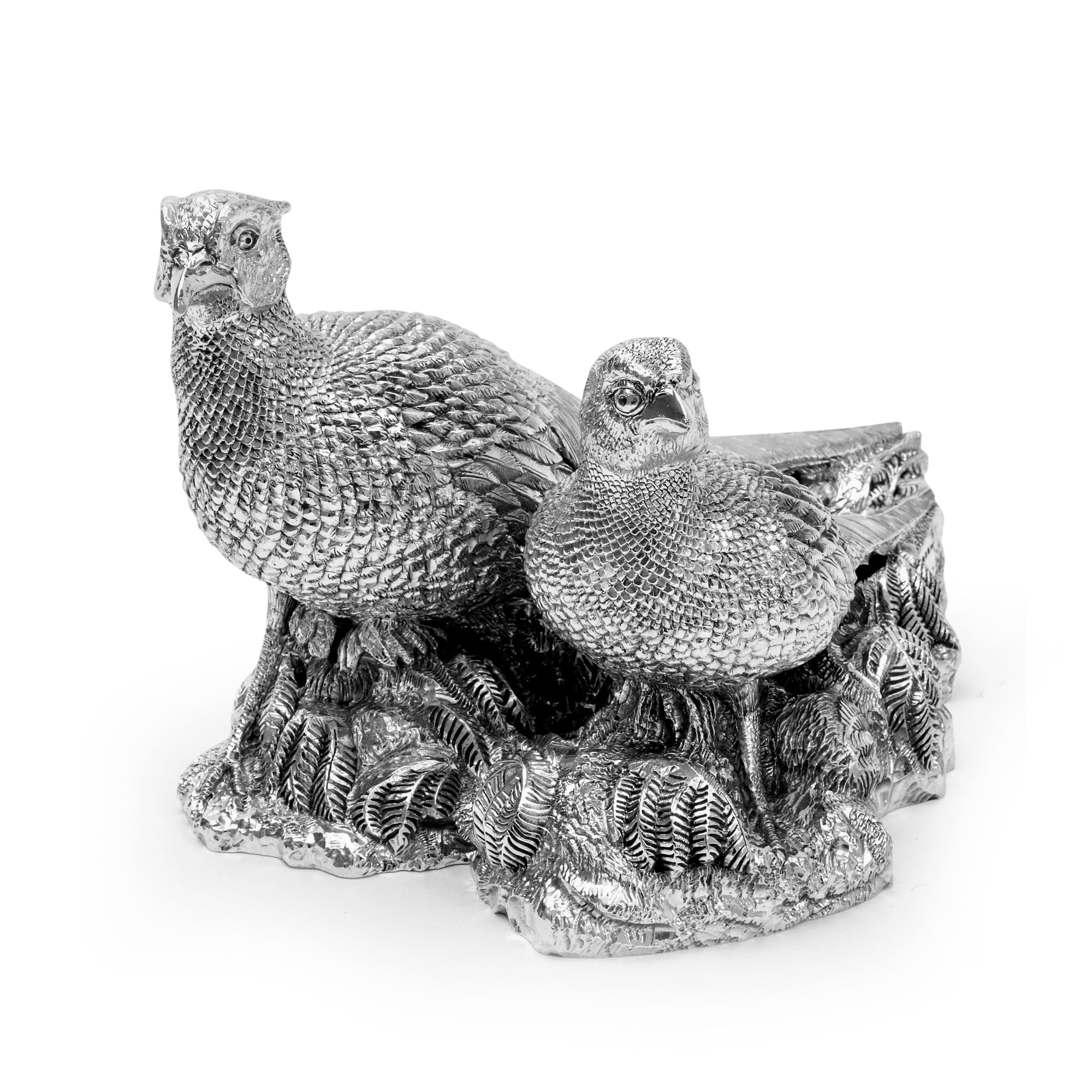 Silver Pheasant Table Decoration