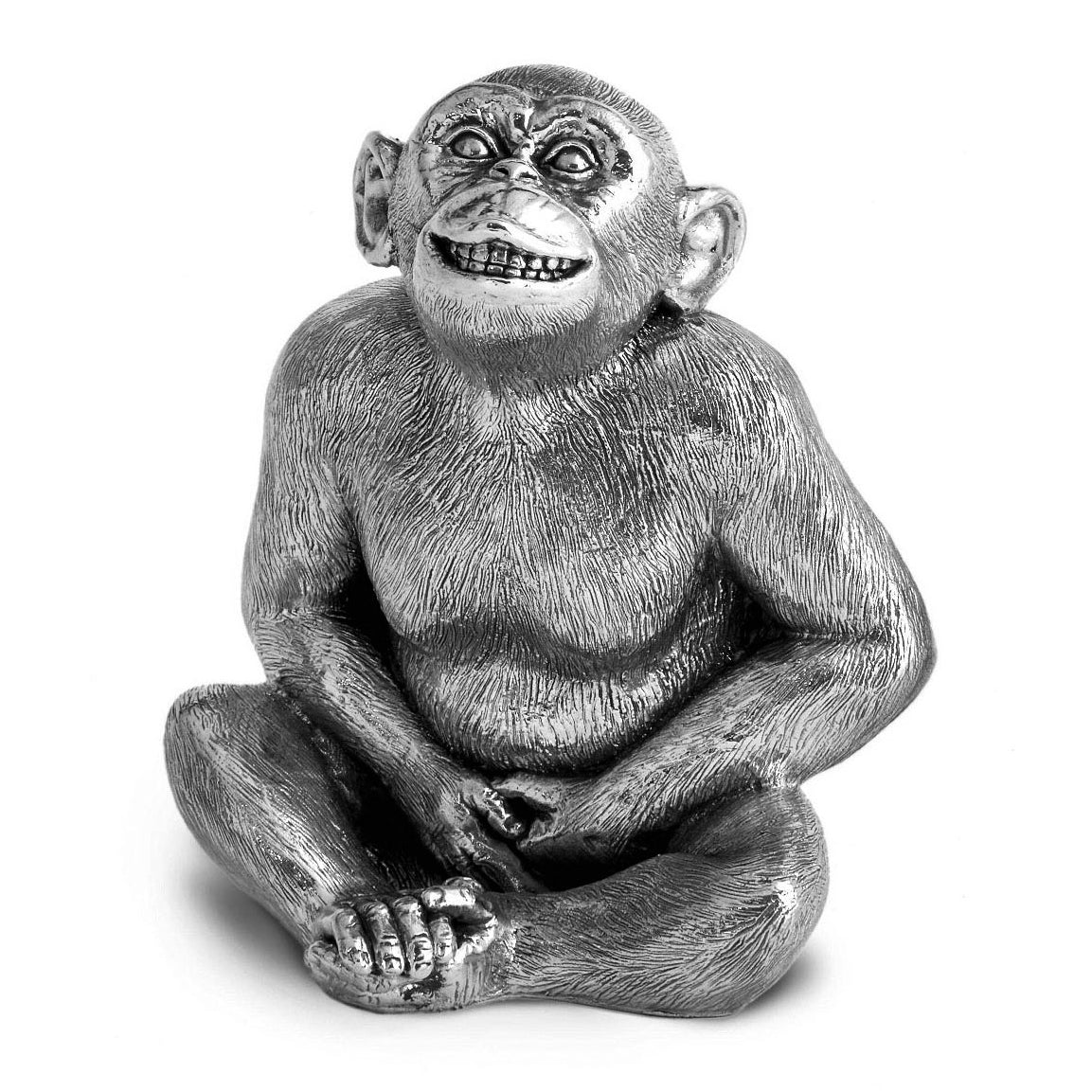 Silver Chimpanzee  ornament