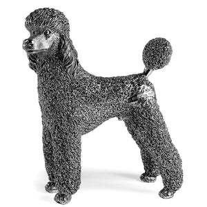 Silver Poodle ornament