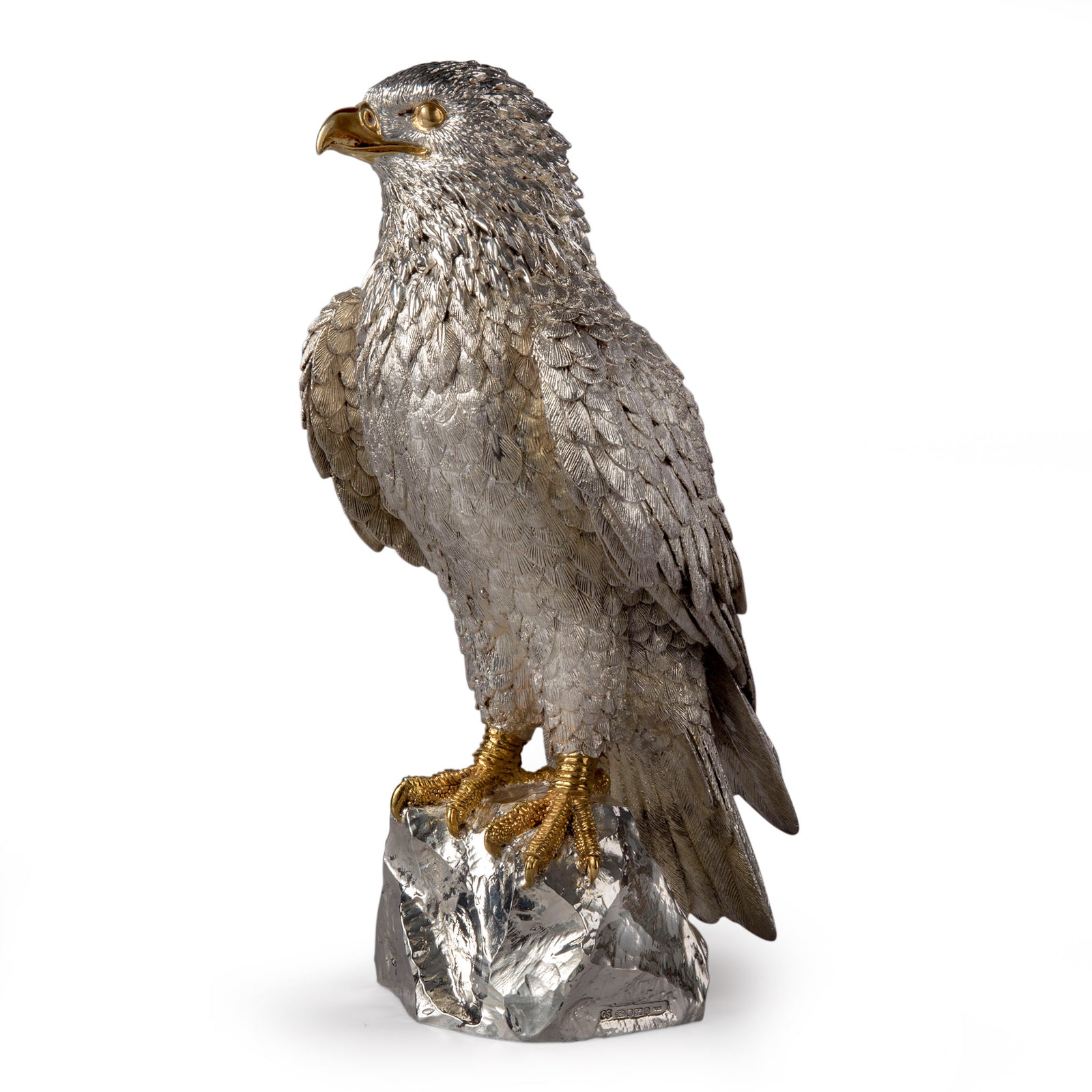 silver bald eagle figure