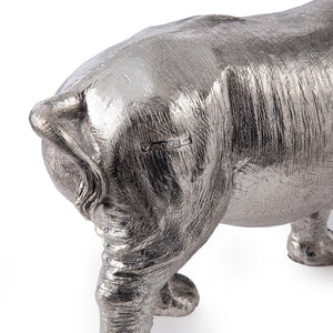 Silver Rhino-Large - Height 17cm