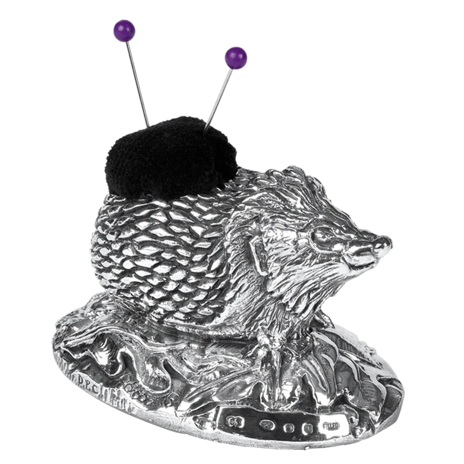 Little Silver Hedgehog Pin Cushion