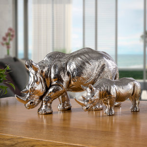 sterling silver rhino model