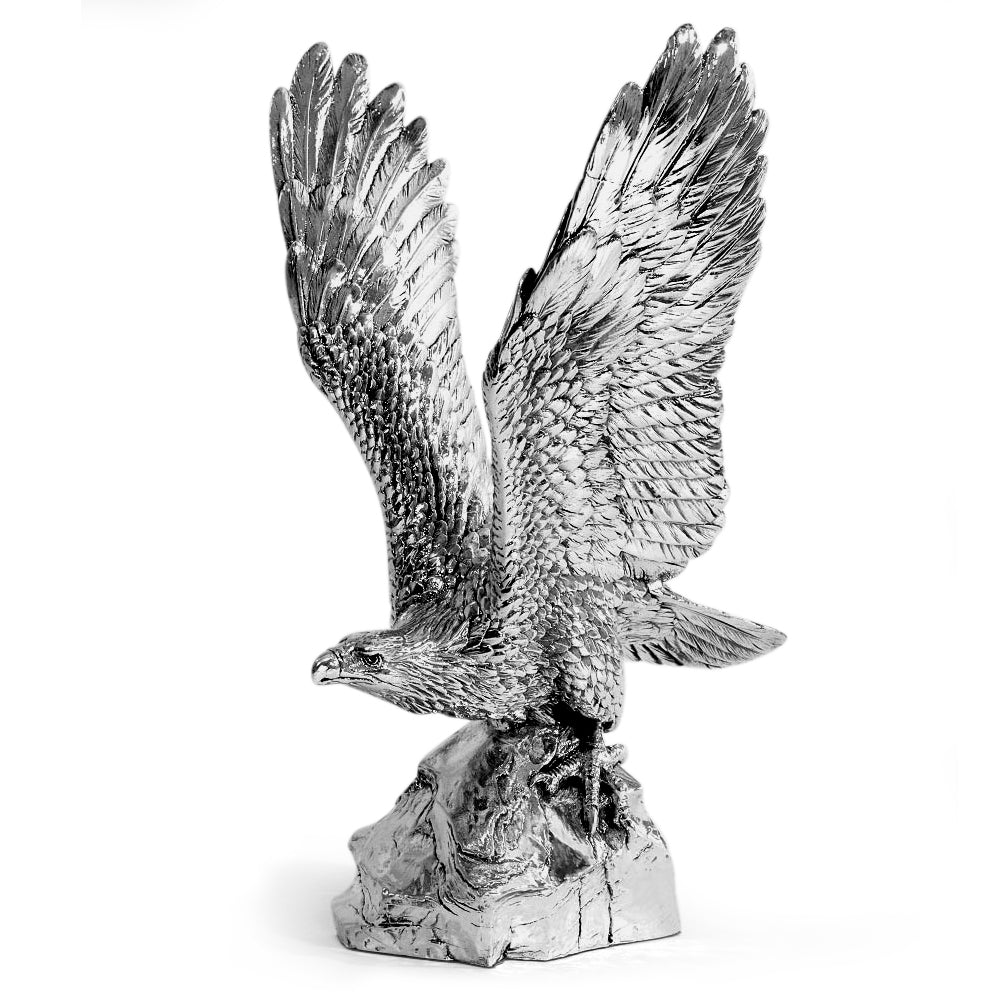 Silver Eagle in Flight ornament