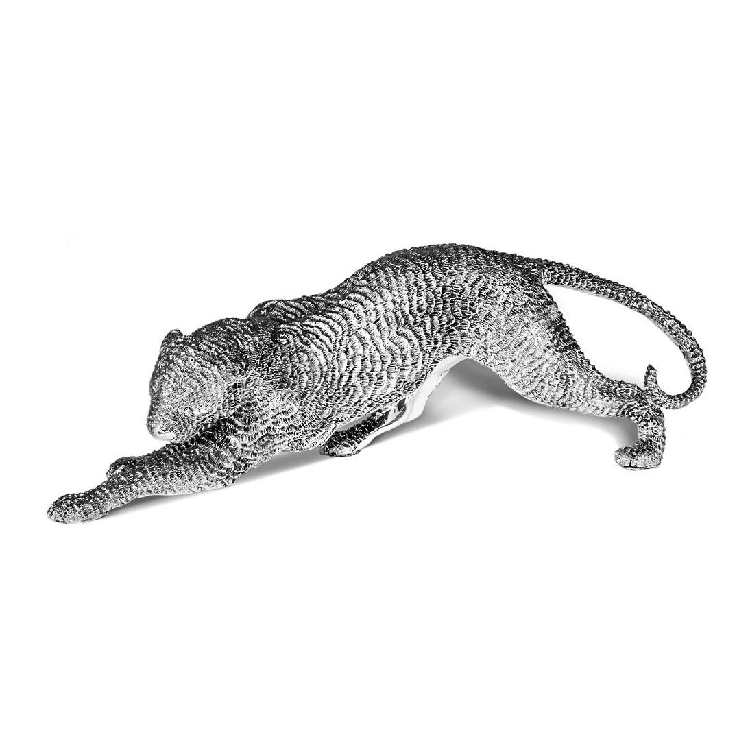 Silver Leopard ornament