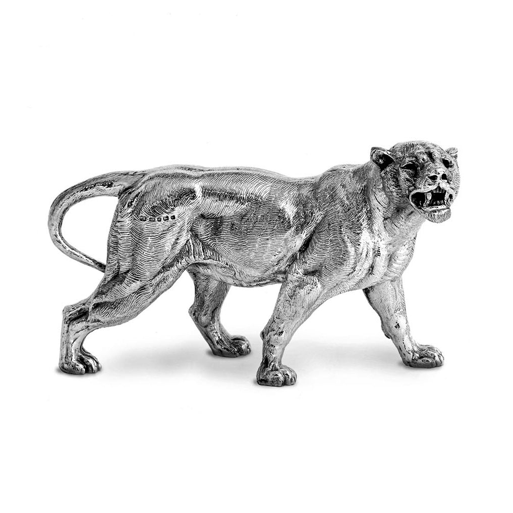 Silver Lion ornament uk