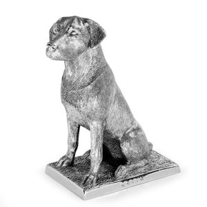 Silver Labrador figure