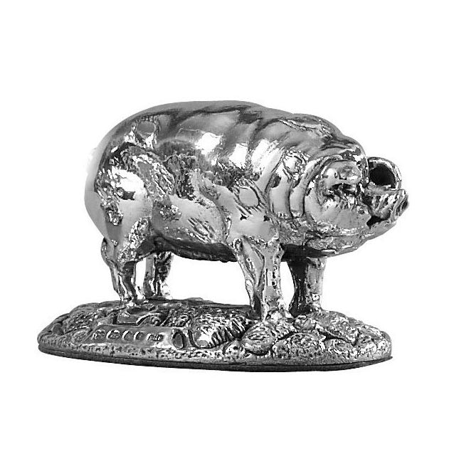Silver Pig ornament