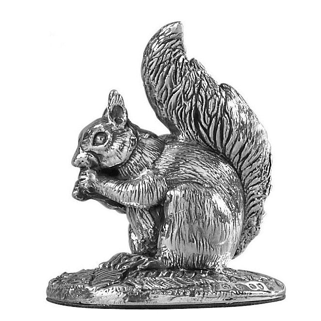 Silver Squirrel ornament