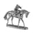 Silver Horse & Jockey ornament