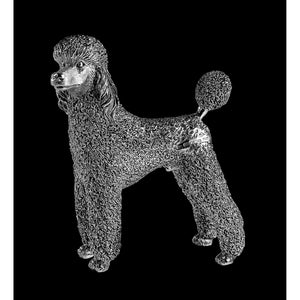 Sterling Silver Poodle  figurine