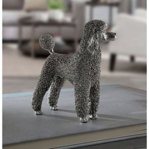 Silver Poodle figurine