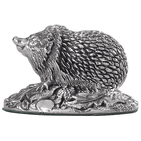 Little Silver Hedgehog ornament
