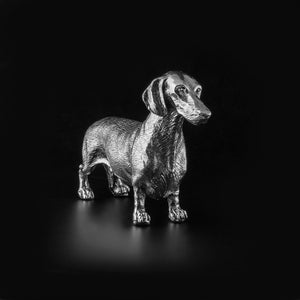 Silver Dachshund ornament uk