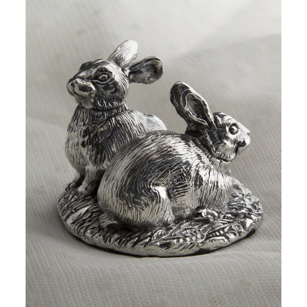 Gabor Rabbit In Silver Miniature Sterling Silver Rabbits.Hallmarked. With blue gift box ...