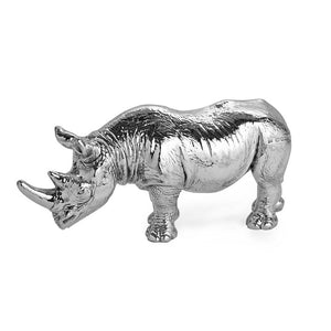Silver Rhinoceros figurine