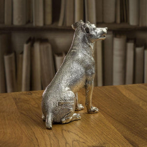 Silver terrier ornament