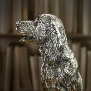 Silver Springer Spaniel - Height 13cm-Silverbasket-Silverbasket