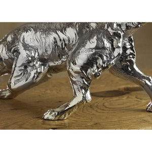Silver Setter Dog - Height 11.5cm-Silverbasket-Silverbasket