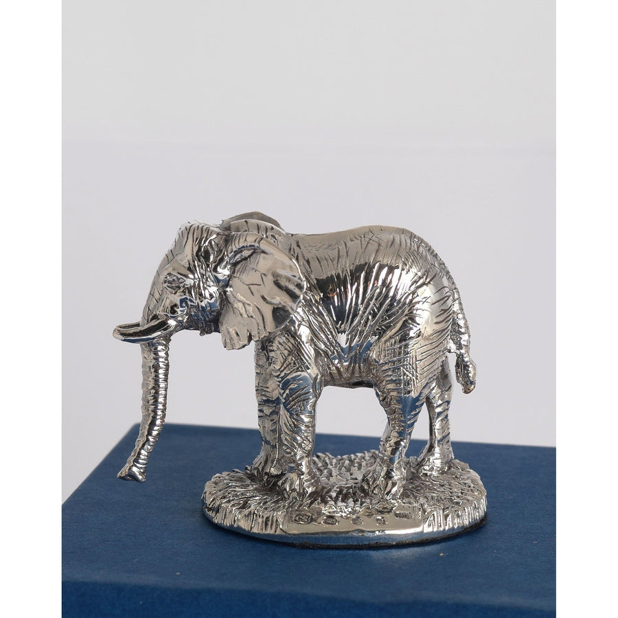 elephant ornaments silver