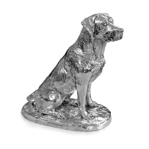 Sterling Silver Sitting Labrador 