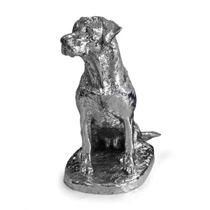 Silver Sitting Labrador model